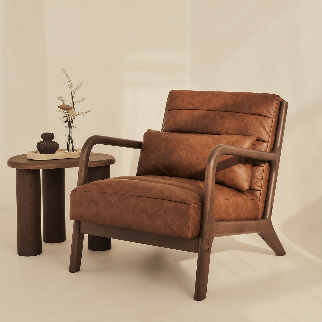 Fotel Lureto Ekoskóra Windsor Tan Brown