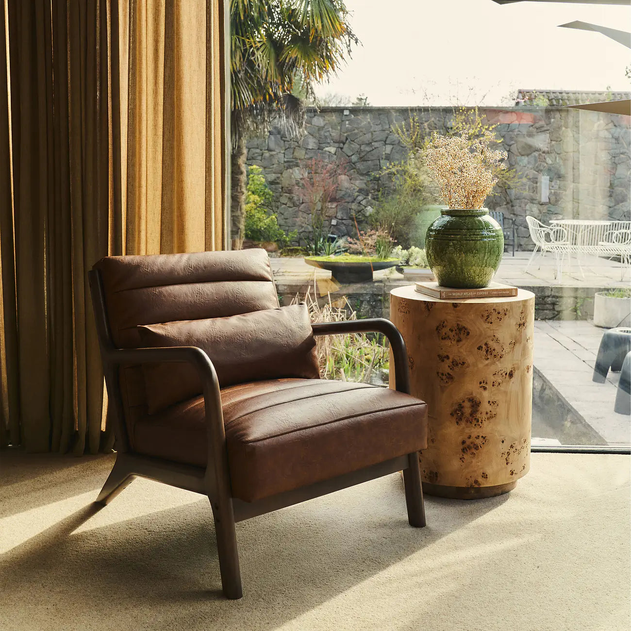 Fotel Lureto Ekoskóra Windsor Tan Brown
